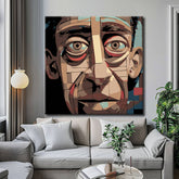 Paint by numbers comic painting